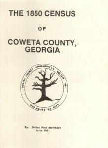 1850 Census Coweta County, Georgia
