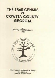 1860 Coweta County, Georgia Census