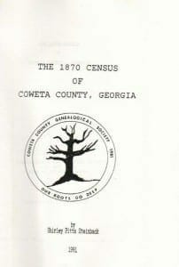 1870 Census Coweta County