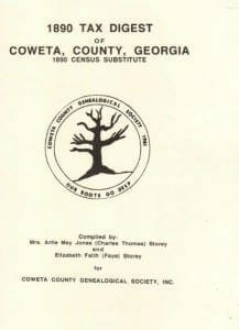 1890 Census Coweta County, Georgia