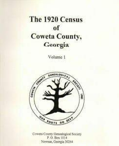 1920 Census Coweta County
