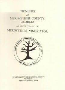 Pioneers of Meriwether-County, Georgia